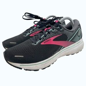 Brooks Ghost 14 Women's Running‎ Shoes Size 10.5 B 1203561B013 Black/Pink/Yucca